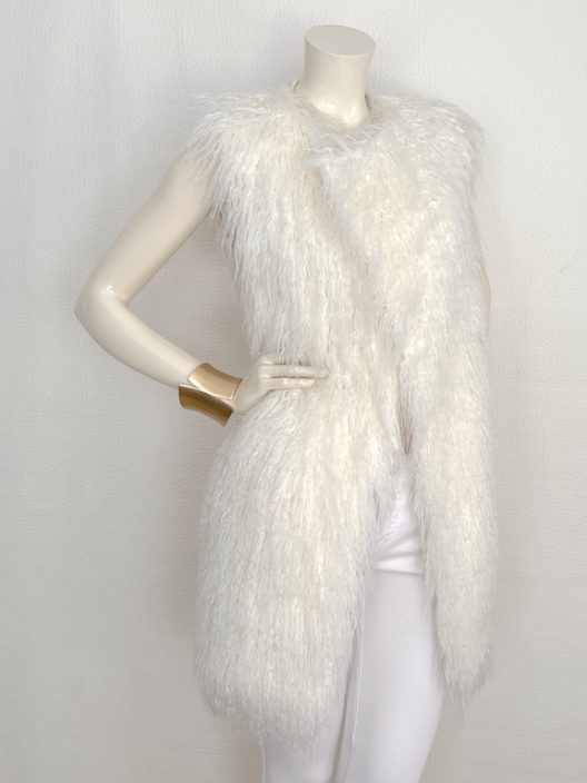 Theory Shell Faux Fur Vest