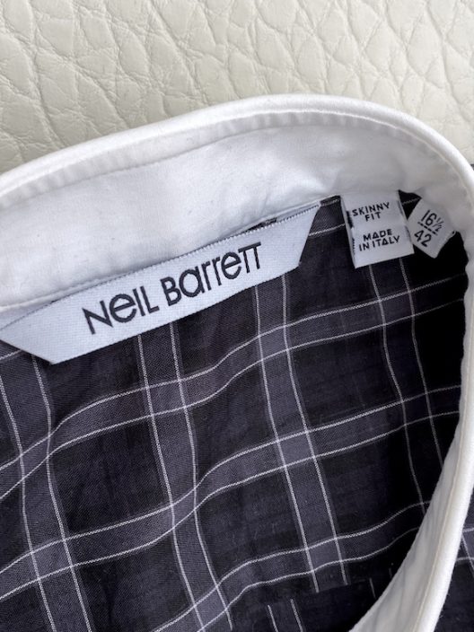 Neil Barrett Cotto Shirt-hidden buttons