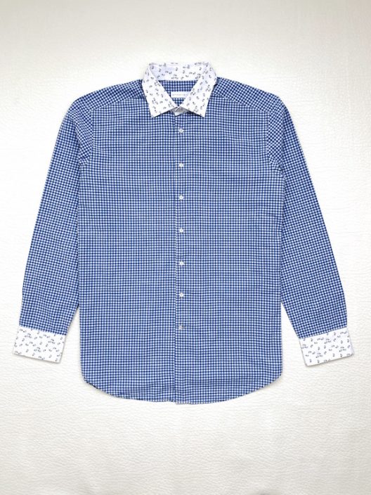 ETRO Slim fit shirt, vichy print
