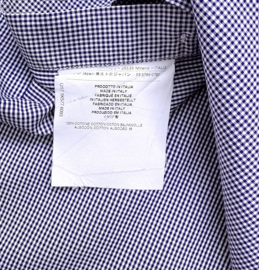 ETRO cotto shirt - vichy print