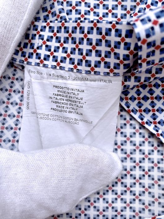 ETRO multicolor slim-fit shirt