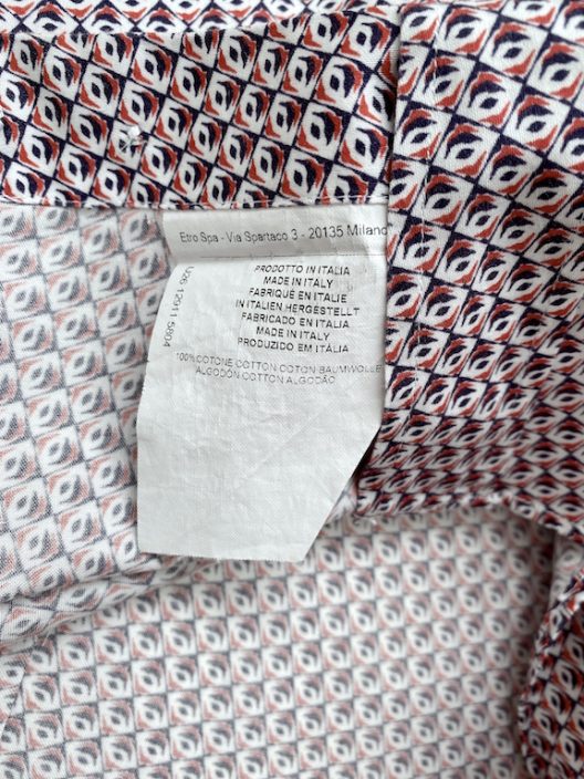 ETRO multicolor slim-fit shirt