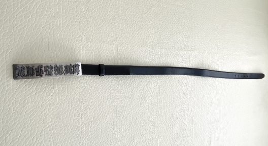 Versace black leather belt - VERSACE buckle