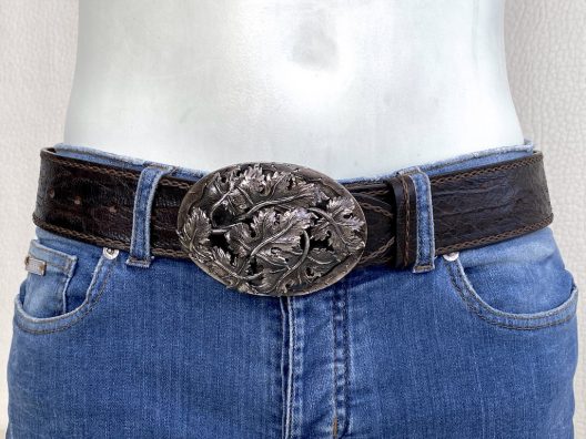 Post & Co wide leather belt
