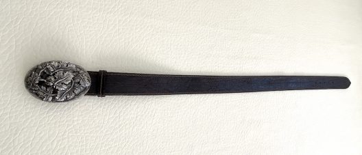 Post & Co wide leather belt
