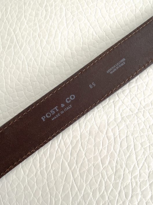 Post & Co wide leather belt