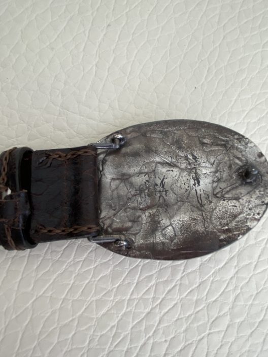 Post & Co wide leather belt