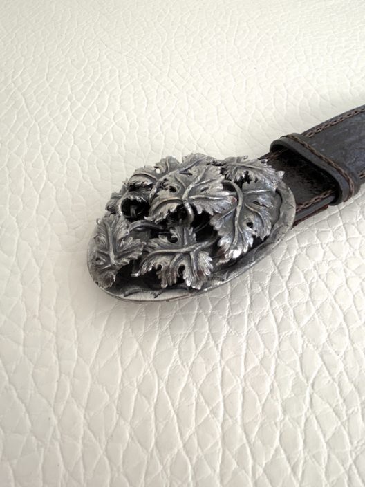 Post & Co wide leather belt