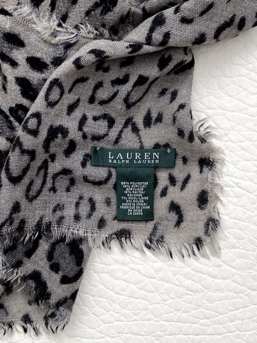 Lauren by Ralph Lauren animal print foulard