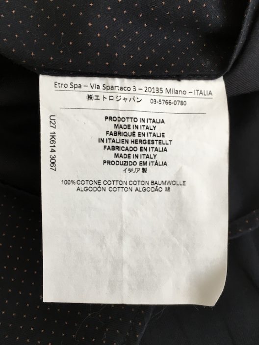 ETRO slim-fit collarless shirt