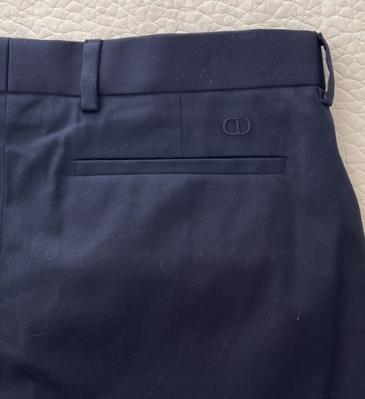 Dior Slim Navy Cotton Pants