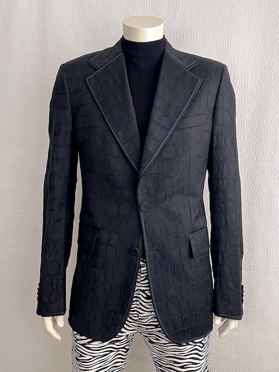 Roberto Cavalli Slim Fit Crocodile Print Jacket