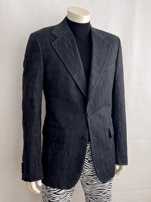 Roberto Cavalli Slim Fit Crocodile Print Jacket