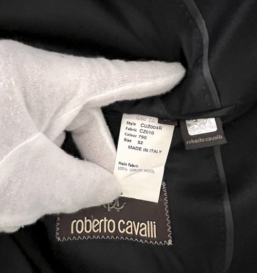 Roberto Cavalli Slim Fit Crocodile Print Jacket