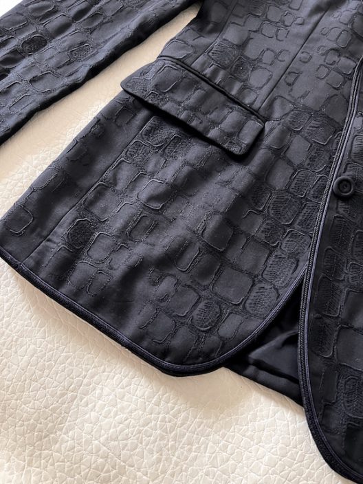 Roberto Cavalli Slim Fit Crocodile Print Jacket