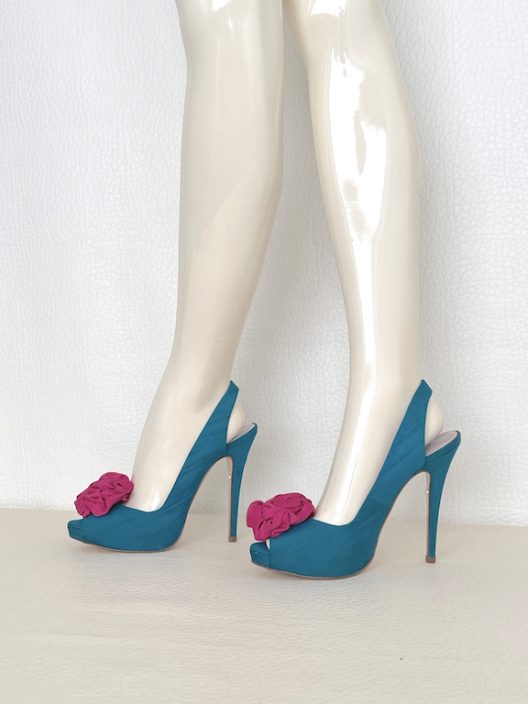 Patricia Rosales Peep Toe Heels