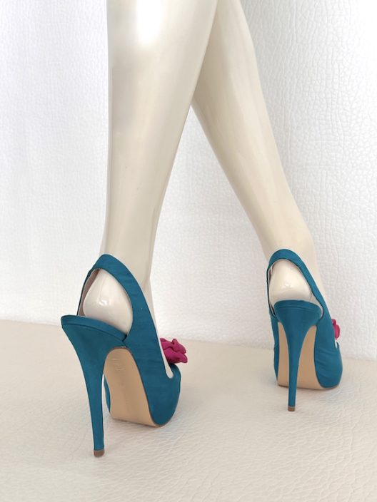 Patricia Rosales Peep Toe Heels