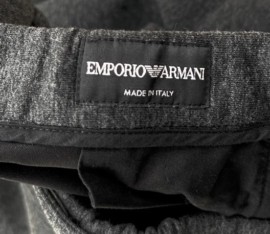 Emporio Armani Dark Gray Knit Pants