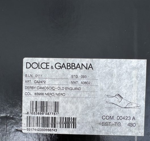 Dolce & Gabbana Black Suede Shoe