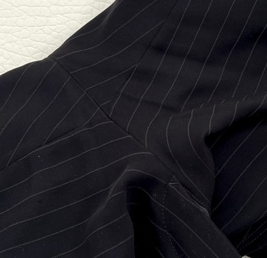 Giorgio Armani Wide-fit, striped black pants