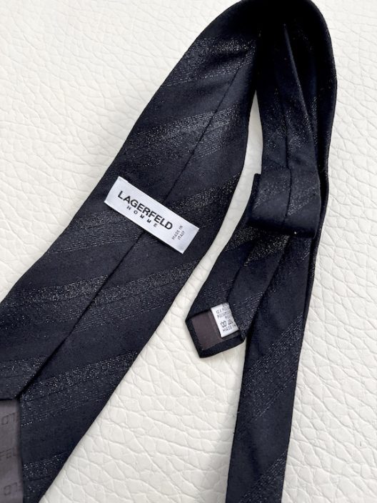 Karl Lagerfeld black tie