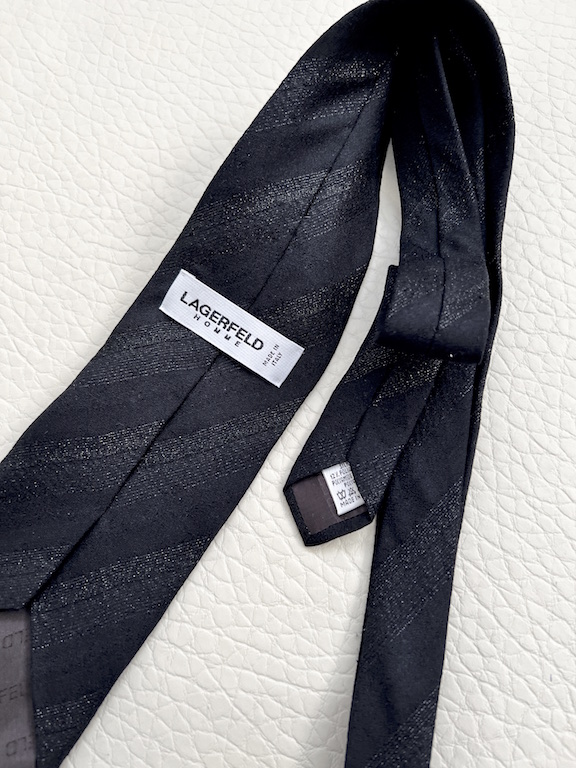 Karl Lagerfeld black tie - Luxury & Vintage Madrid