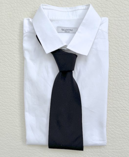 Karl Lagerfeld black tie