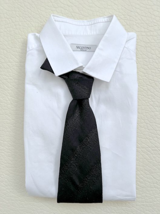 Karl Lagerfeld black tie