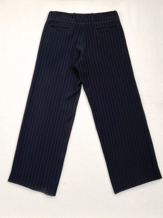Giorgio Armani Wide-fit, striped black pants