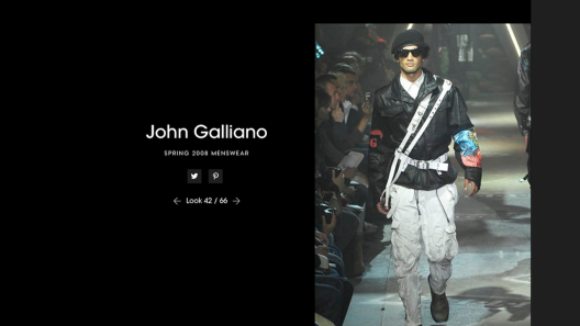 John Galliano jacket-leather effect "Runway pice S/S2008"