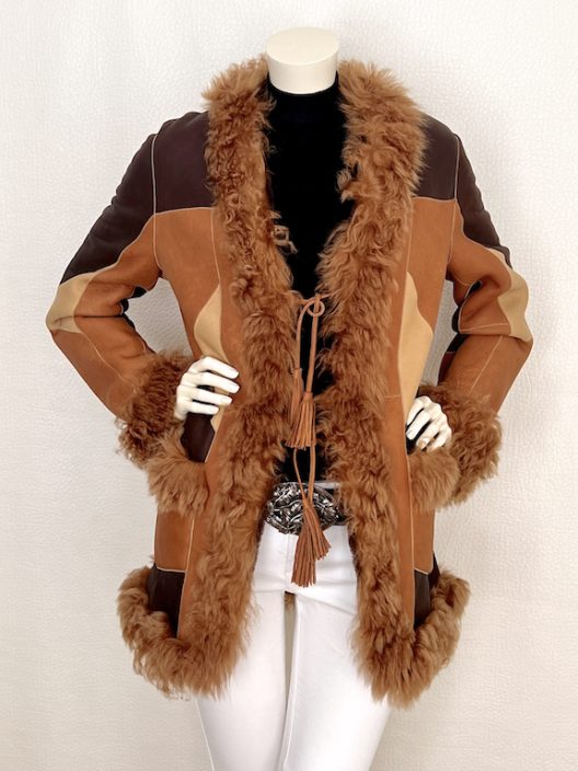 Reversible lambskin coat