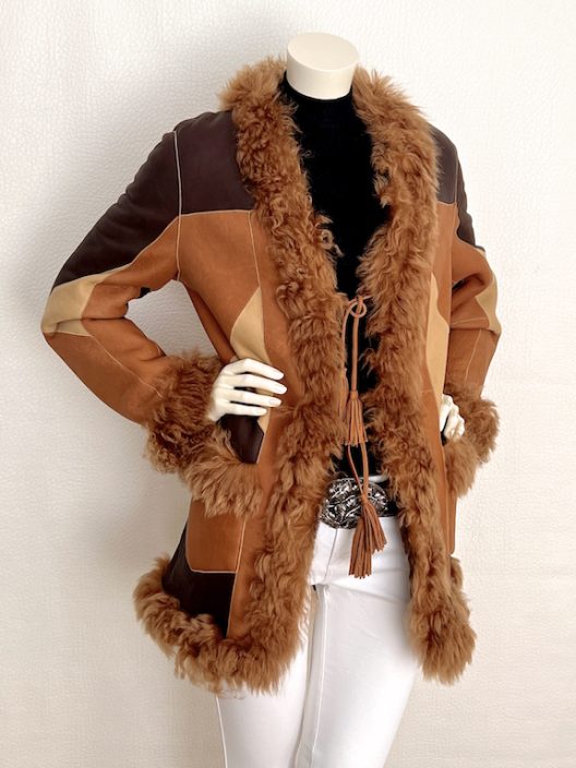 Reversible lambskin coat