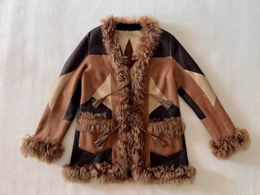 Reversible lambskin coat