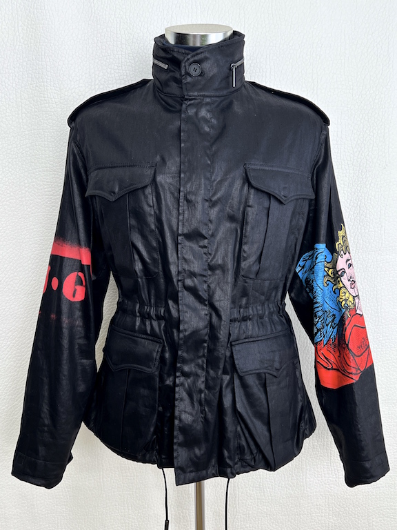 John Galliano jacket-leather effect 