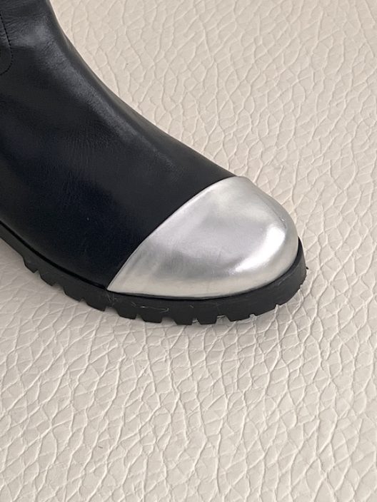 Miu Miu high black leather boots