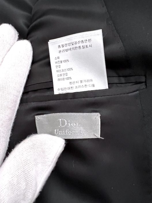 DIOR HOMME slim fit black jacket
