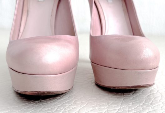 Miu Miu pink leather pump-heel 130mm