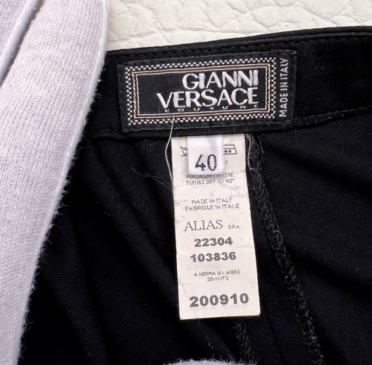 Gianni Versace Couture Black Pants