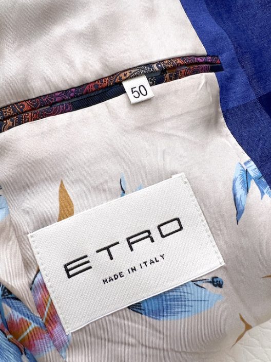 Etro slim linen jacket