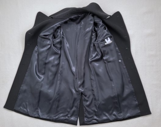 Balenciaga Paris black double-breasted wool coat