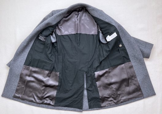 Maison Martin Margiela gray double-breasted wool coat
