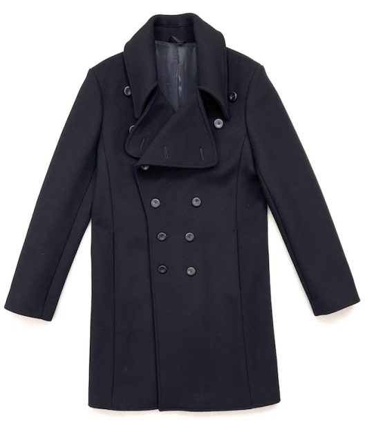 Balenciaga Paris black double-breasted wool coat