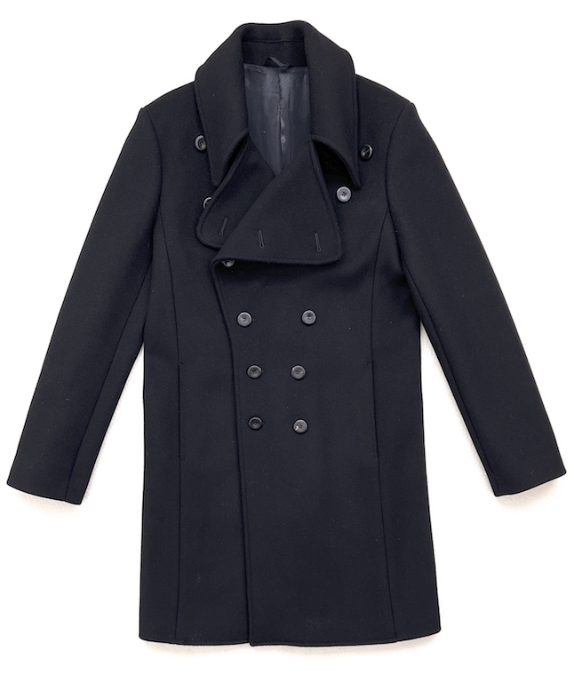 Balenciaga double-breasted wool coat - Black