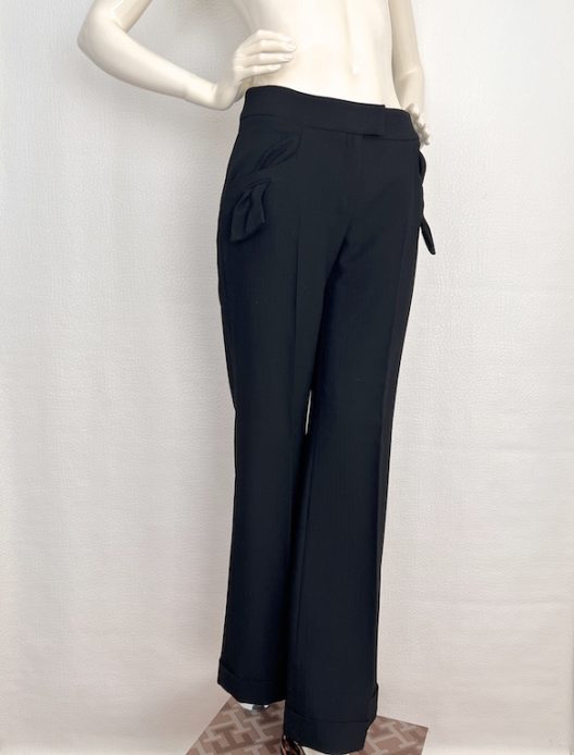 RARE Dior by Galliano black wool pants