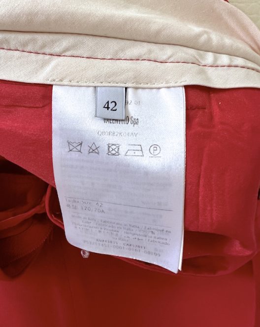 Valentino silk wool pants