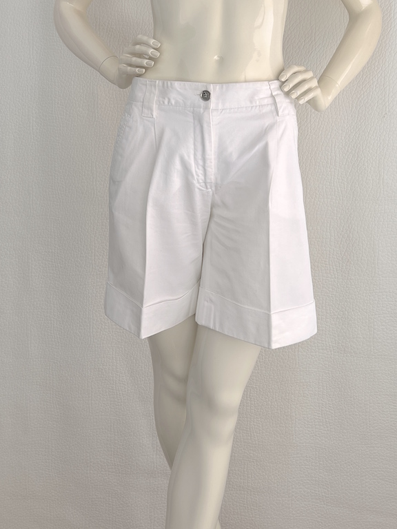 Dolce & Gabbana white cotton dress shorts