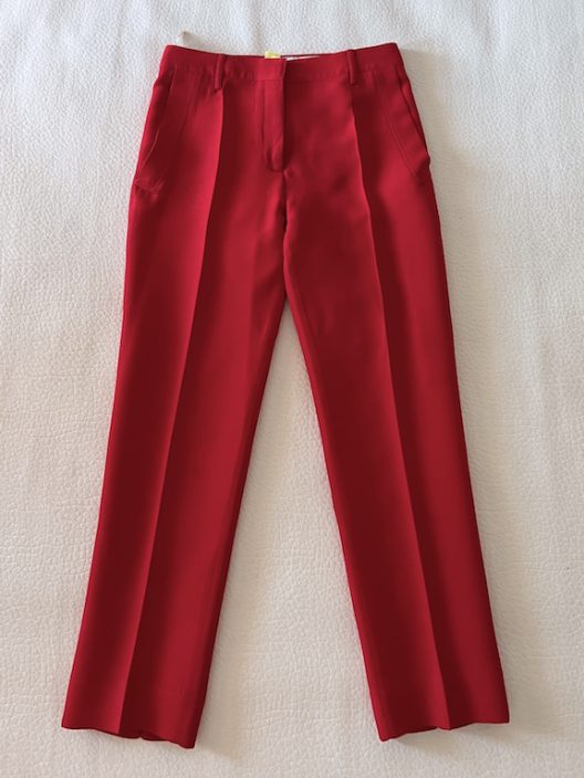 Valentino silk wool pants