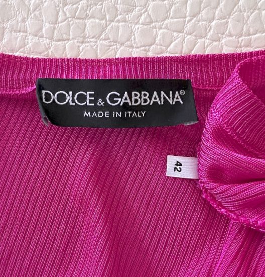 Dolce & Gabbana fuchsia viscose cardigan