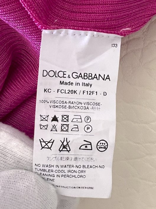 Dolce & Gabbana fuchsia viscose cardigan