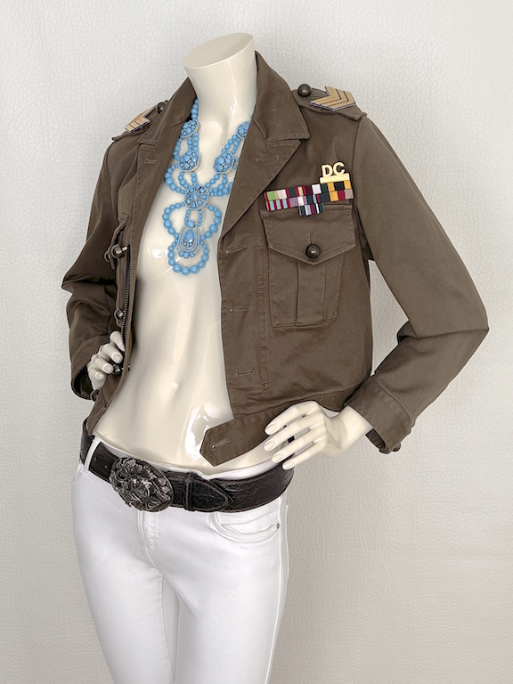 Dsquared2 short jacket-military style